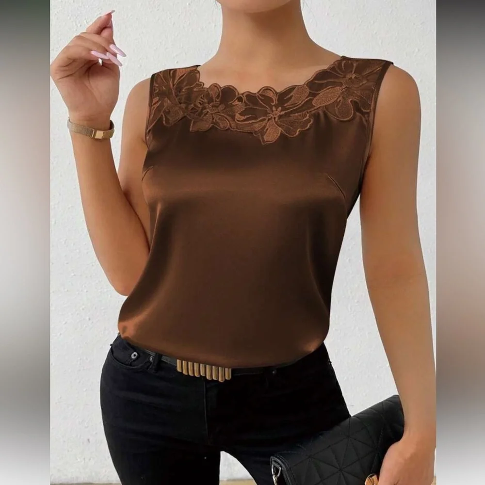 Elegant Pink Floral Embroidered Blouse